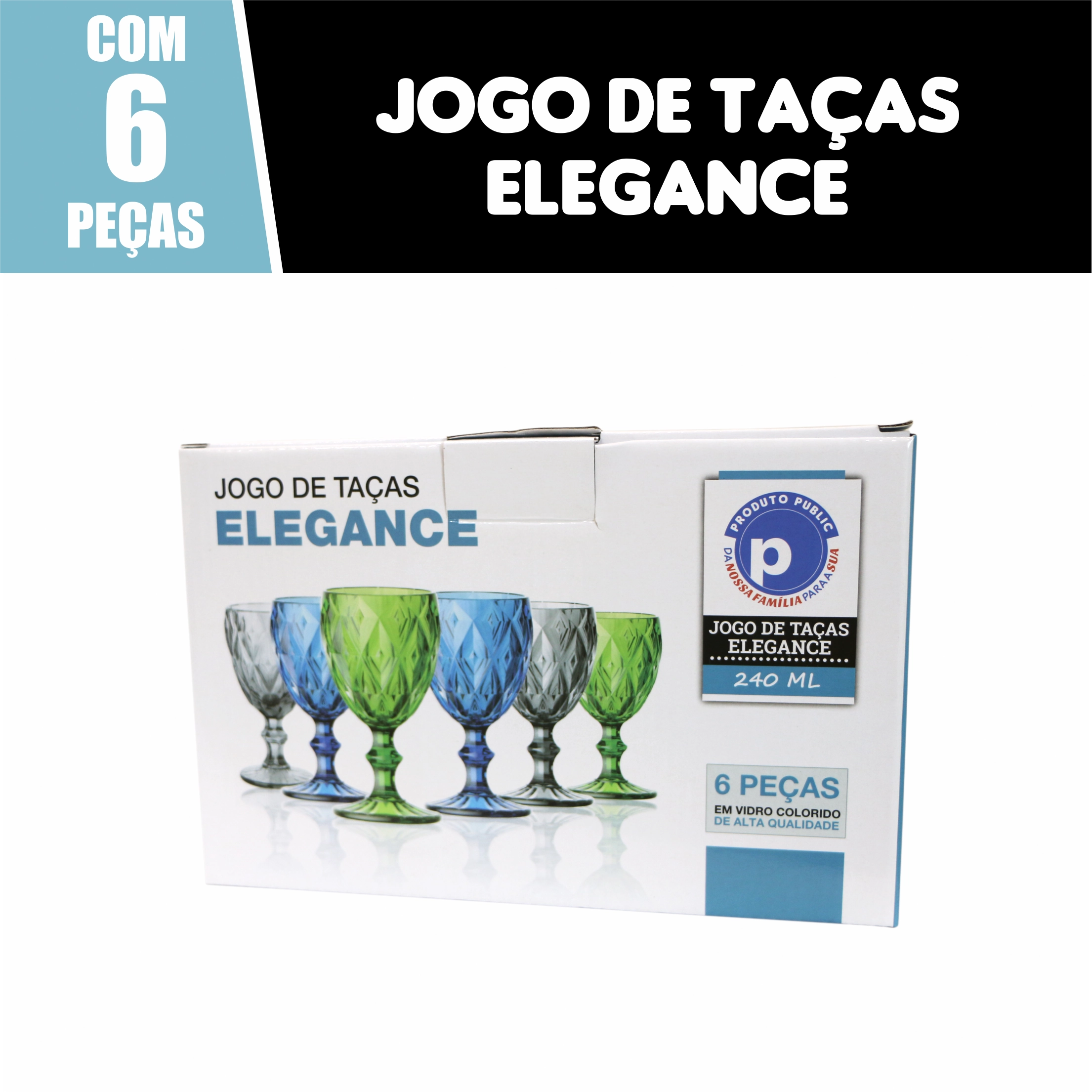 Jogo De Tacas Public Elegance 240 Ml
