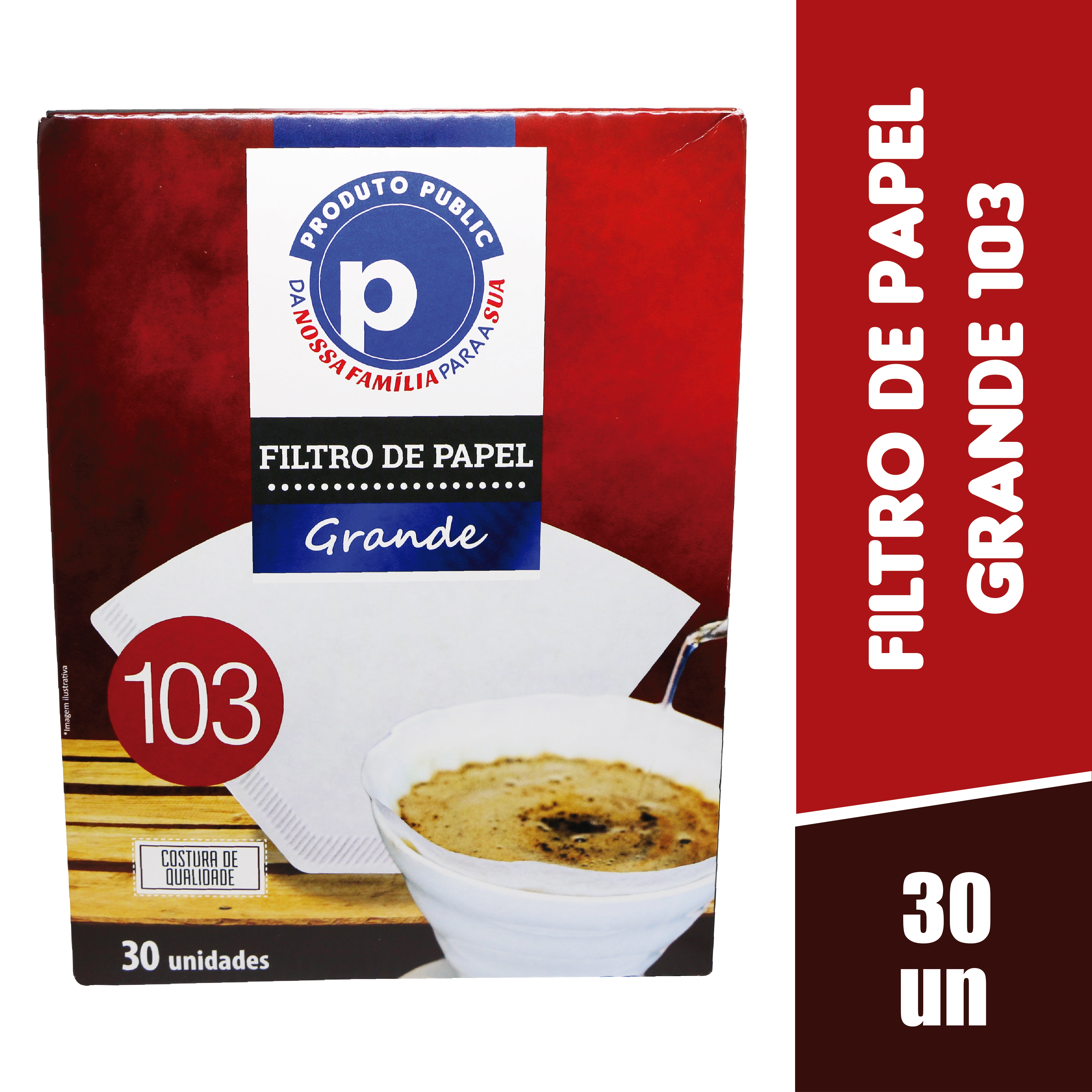 Filtros De Papel Cafe Public 103 Cx 48/30