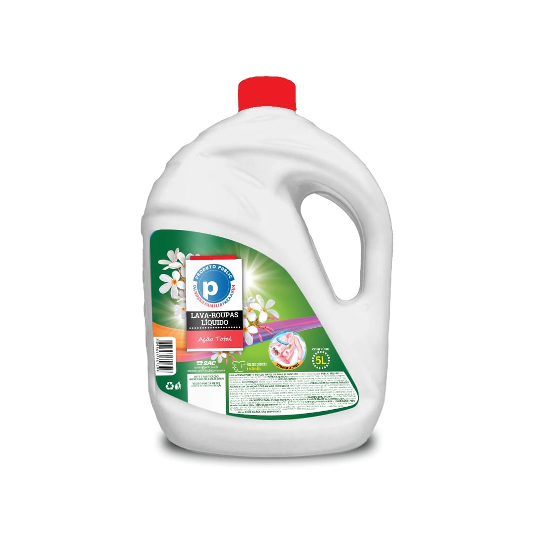 Lava Roupa Liq Public 5l Verde