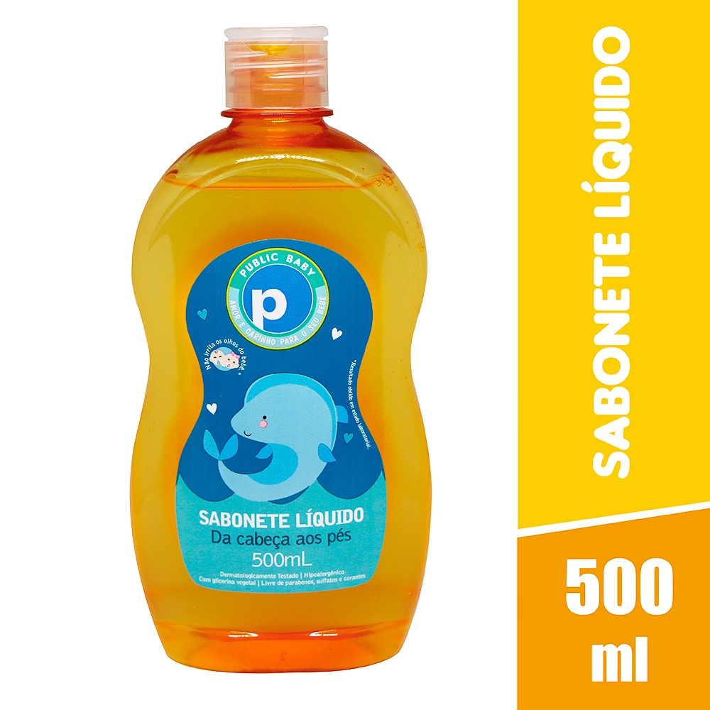 Sab Liq Da Cabeca Aos Pes Public Baby 500ml