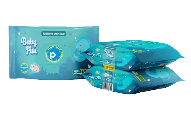 Kit 2 Toalha Umed Public Baby Fun C/100