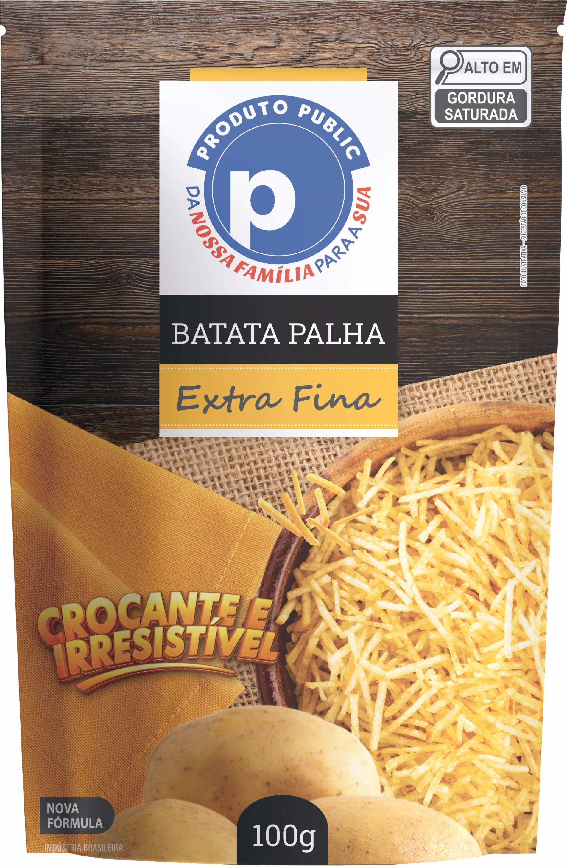 Batata Palha Public 100g Extra Fina