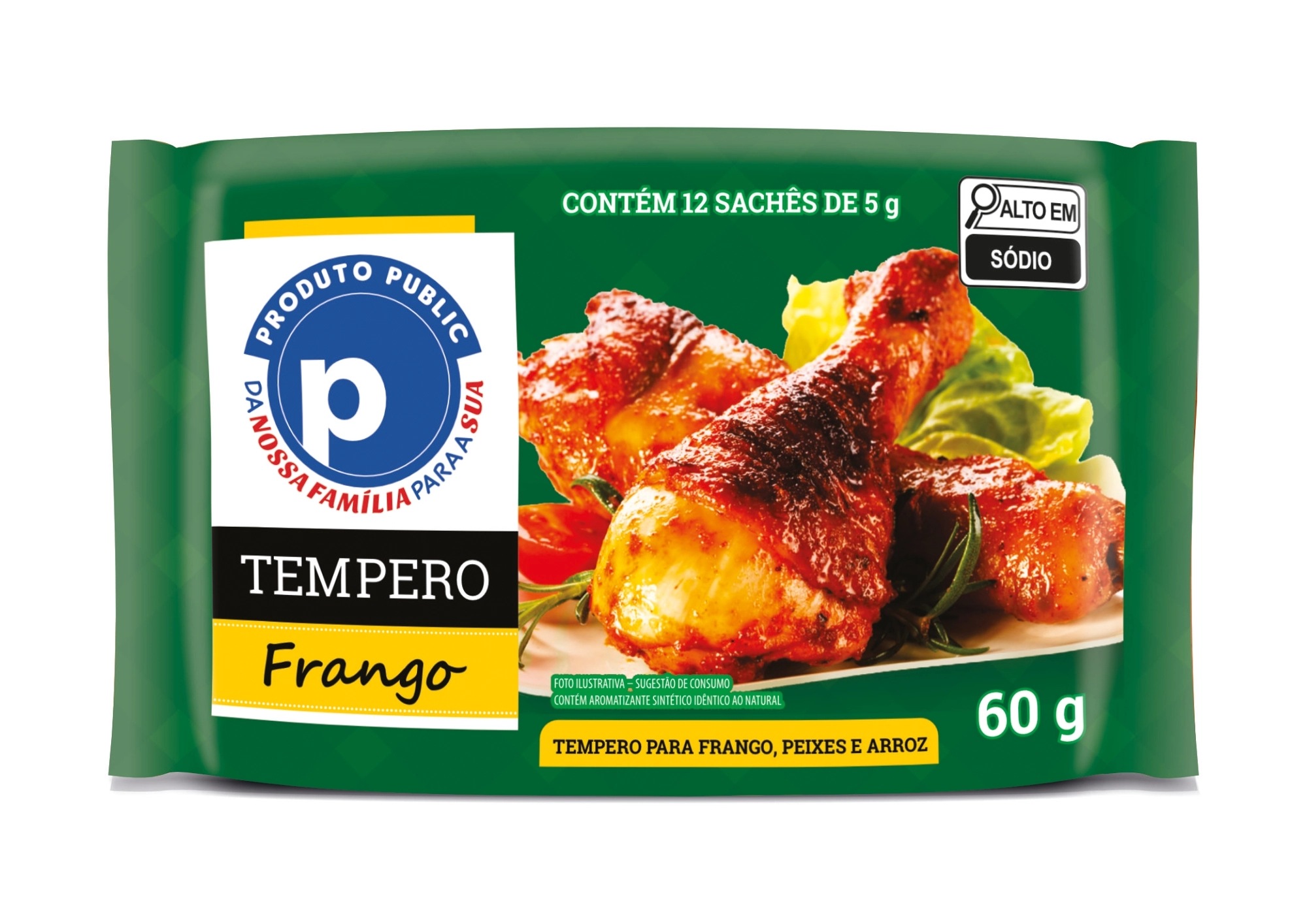 Tempero Public 60g Feijao
