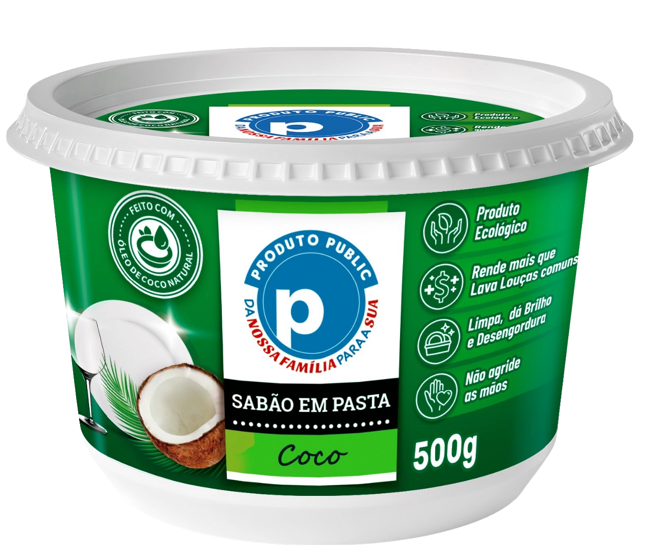 Sabao Pasta Public 500g Coco