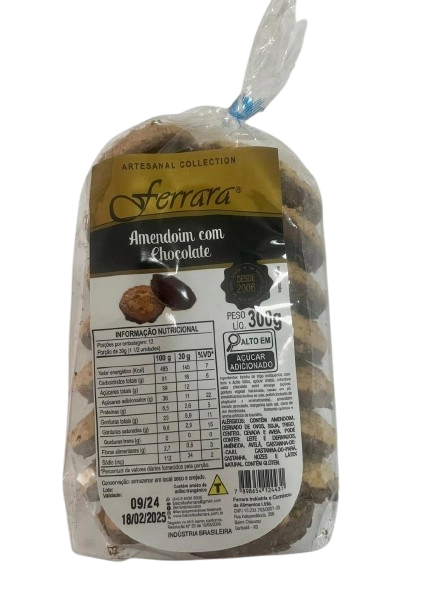 Bisc.ferrara Amendoim C/chocolate 300g