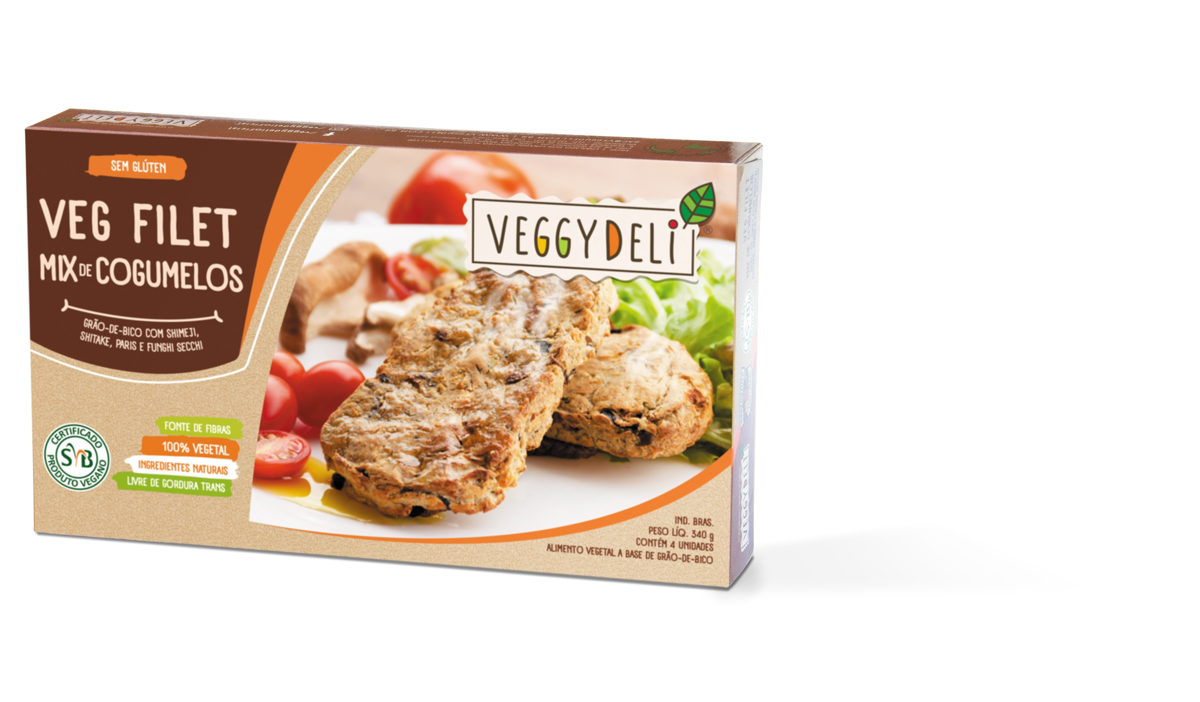Veg Filet Mix Cogumelo Veggy Deli 340g