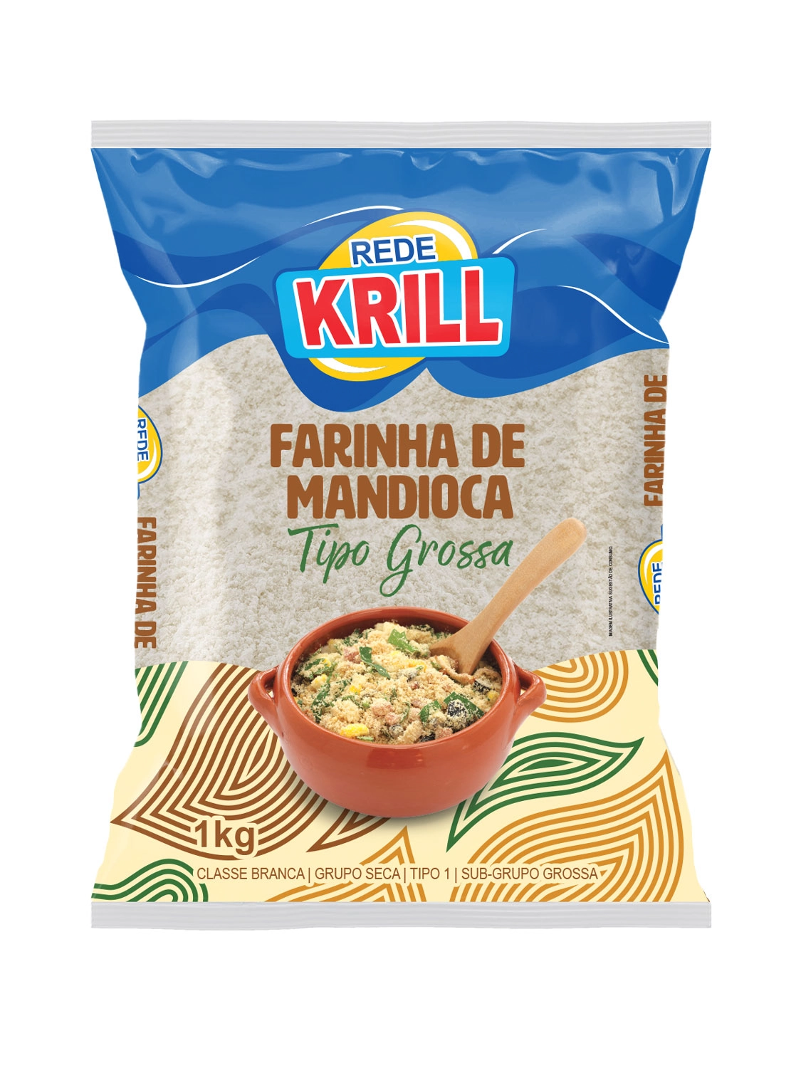 Far.mandioca Rede Krill Grossa 1kg
