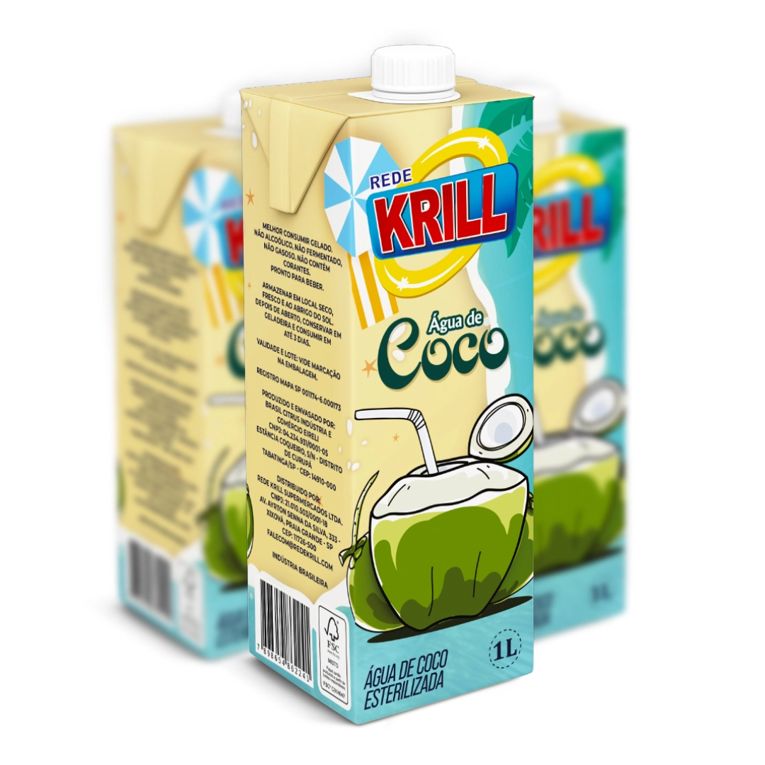 Agua Coco Rede Krill 1l