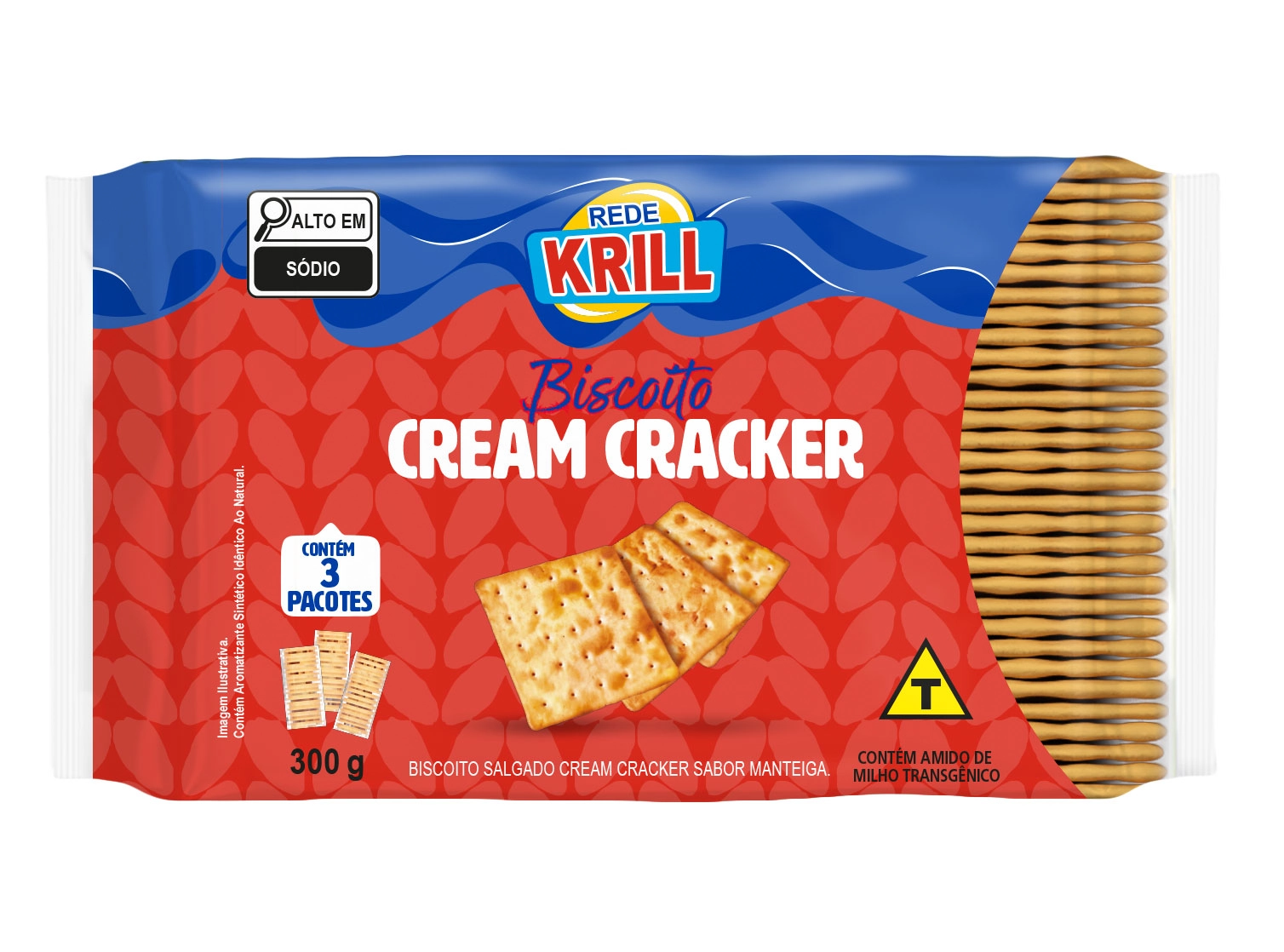 Bisc.rede Krill Cream Cracker 300g