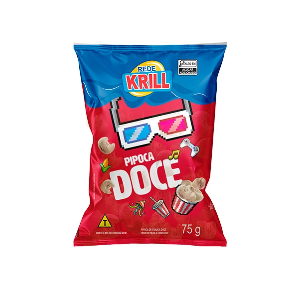 Pipoca Doce Rede Krill 75g
