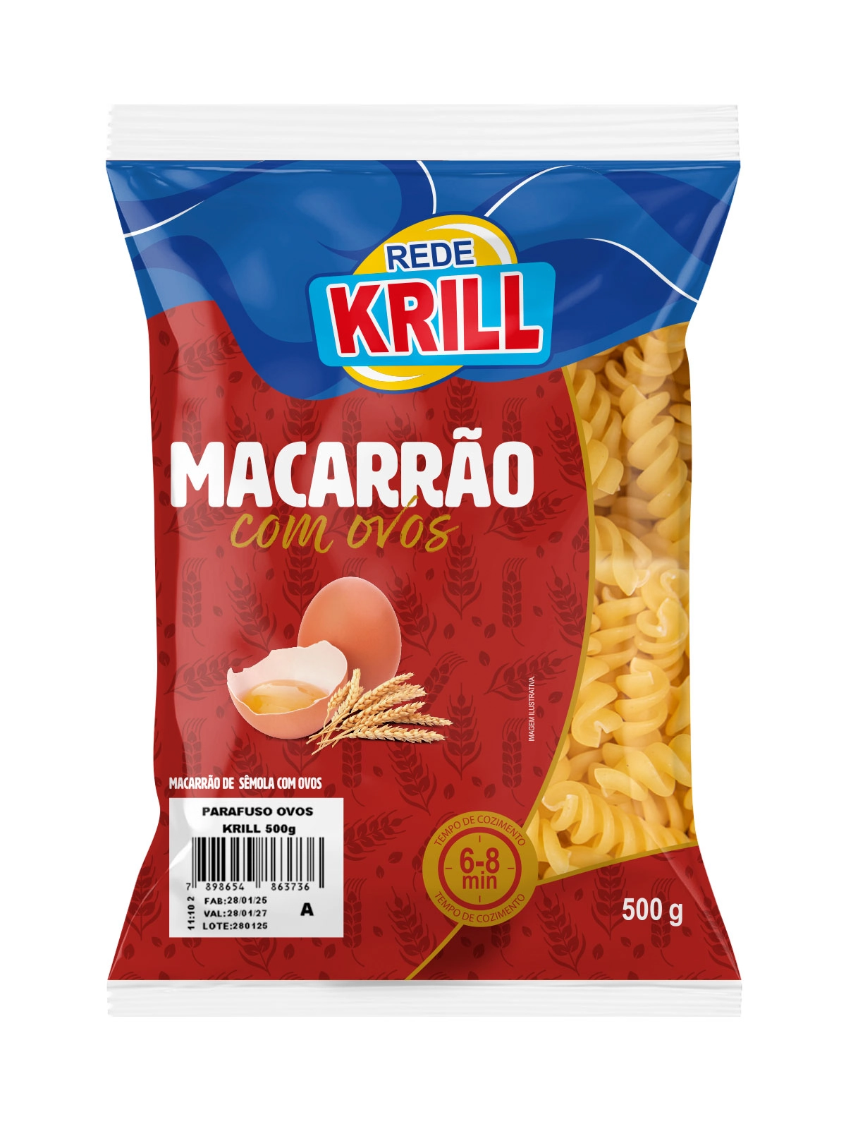 Mac.rede Krill Parafuso C/ovos 500g