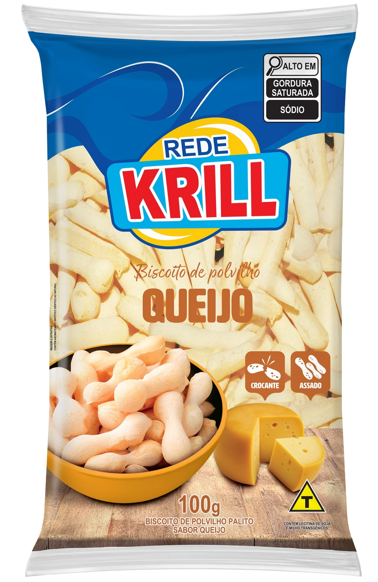 Polvilho Rede Krill Queijo 100g
