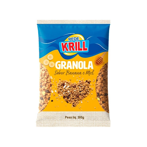 Granola Rede Krill Banana/mel 300g