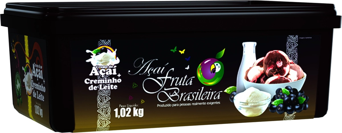 Acai Fruta Brasileira Creminho De Leite 1,02kg
