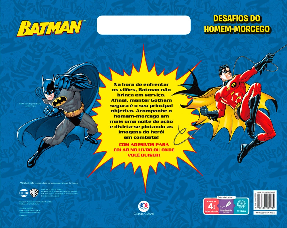 Livro Inf Megabloco Batman 84969 Ciranda Cultural