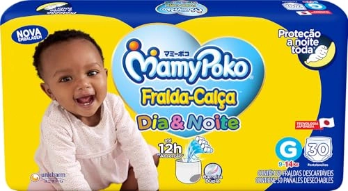 Fralda Descartável Infantil Calça Mamypoko Dia Noite G Pacote 30 Unidades