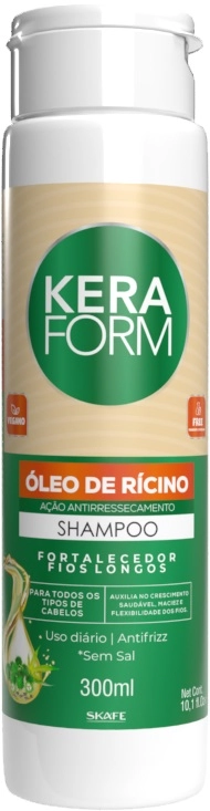 Sh Skafe Keraform 300ml Oleo De Ricino