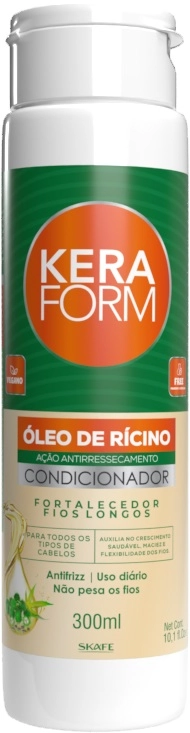 Cond Skafe Keraform 300ml Oleo De Ricino