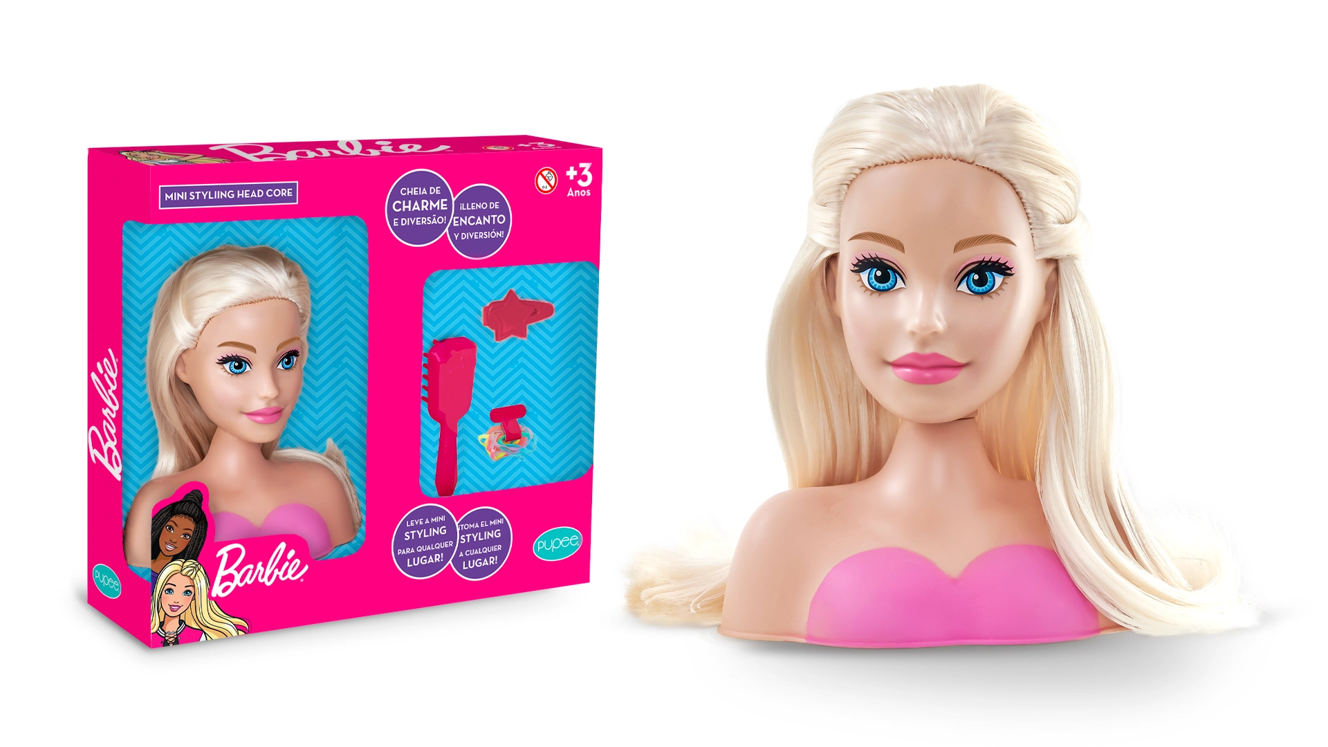 Mini Barbie Styling Head
