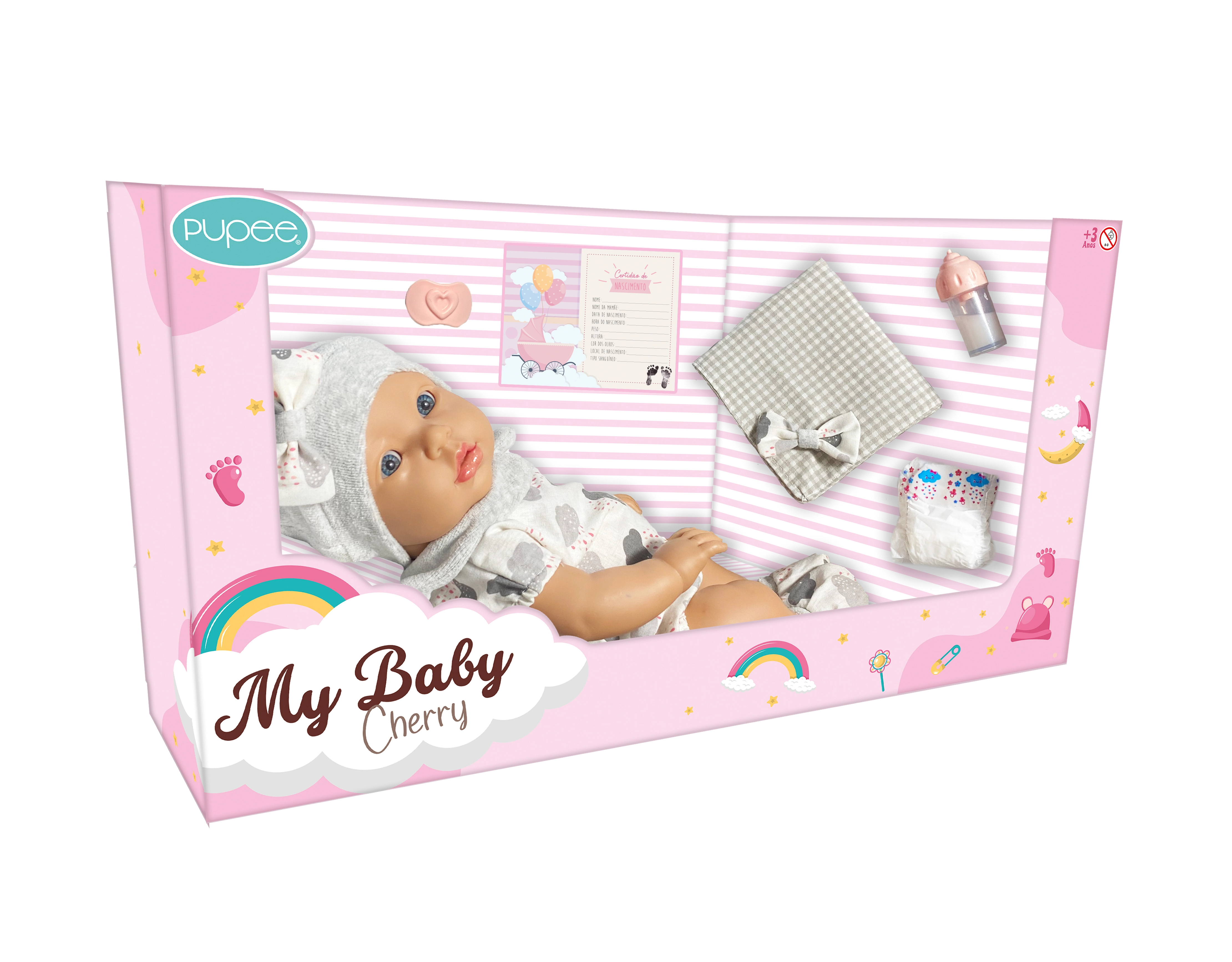 Boneca My Baby Cherry Cuidados 1183 Puppe