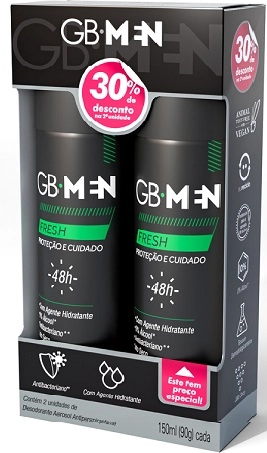 Des Aero Ant Giovanna Baby Pack C/2 Desc 30 Segunda 150ml Men Fresh