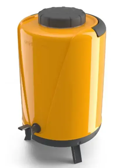 Botijao Arezzo 10,0l C/torneira Amarela Ref 71174