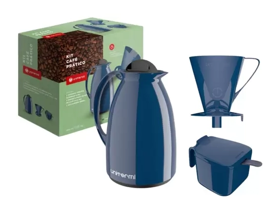 Kit Cafe Unitermi Pratico Azul