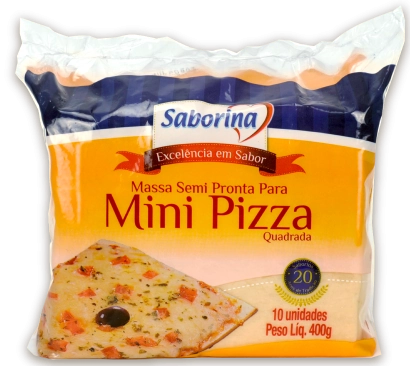 Massa Pizza Saborina Mini Baby C/10