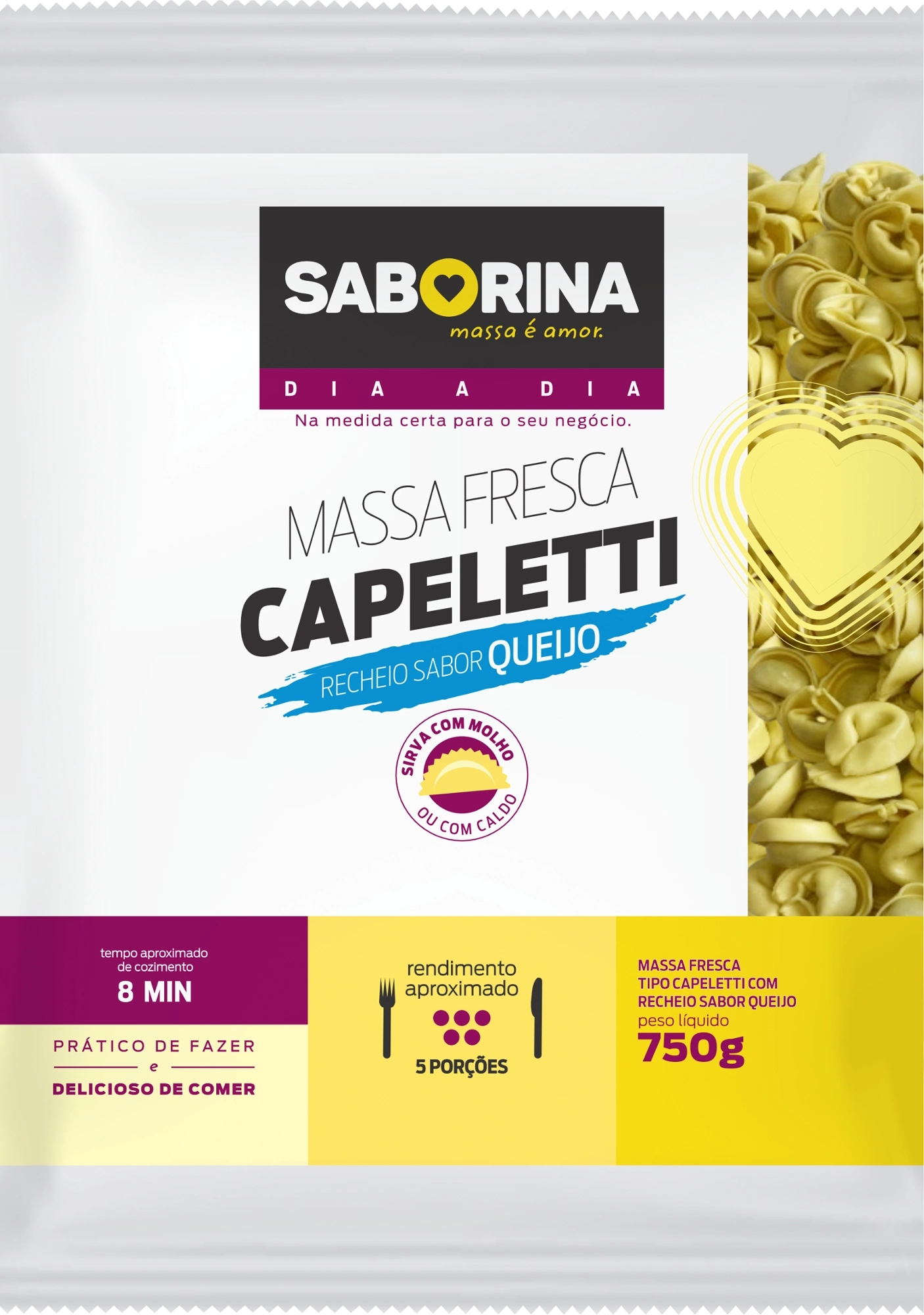 Capeletti Saborina Queijo 750g