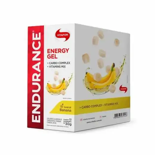 Endurance Energy Gel Vitafor Caixa 12 Sachã S Banana