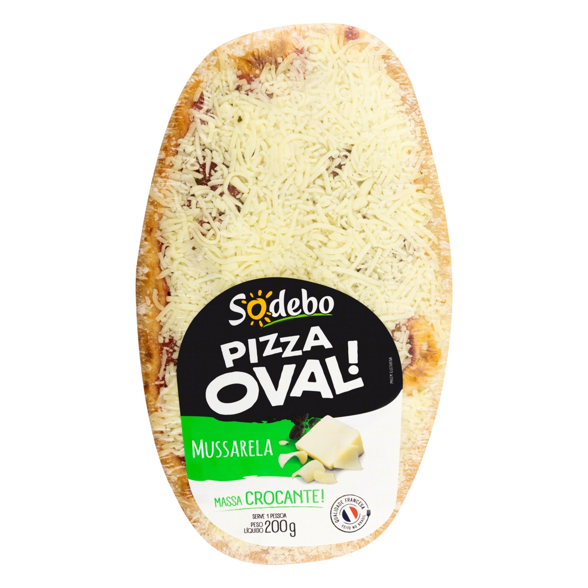 Pizza Mussarela Sodebo Pizza Oval 200g