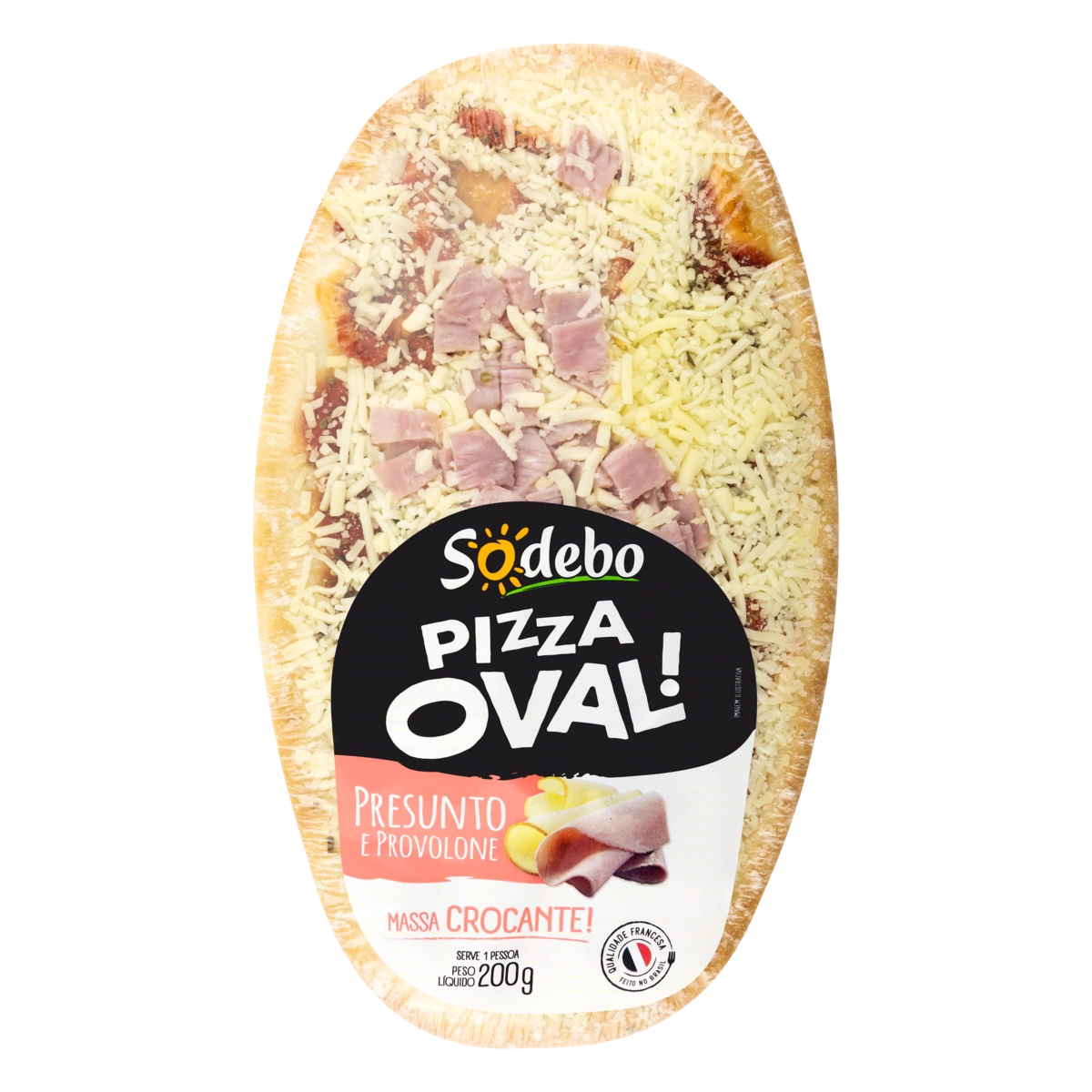 Pizza Presunto E Provolone Sodebo Pizza Oval 200g