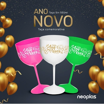 Taca Gin Shelby 500ml Ano Novo Branco Co
