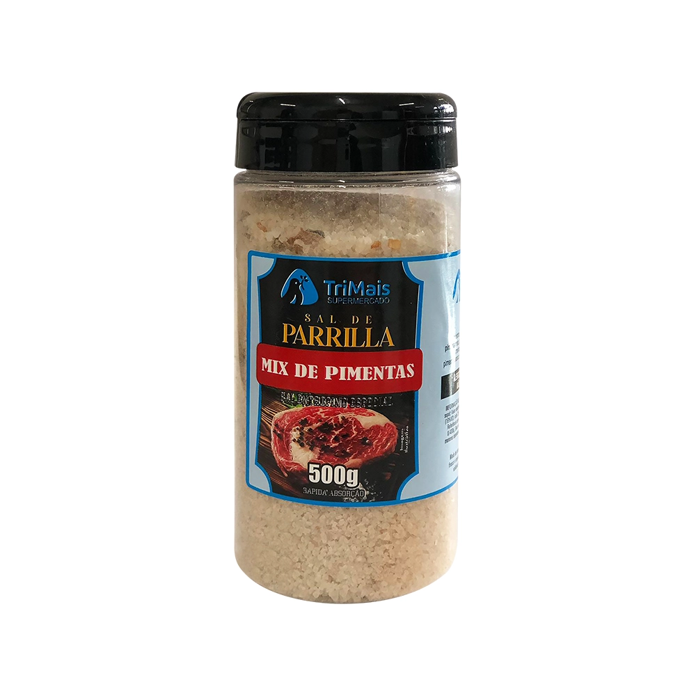 Sal De Parrilla Trimais 500g Mix De Pimenta