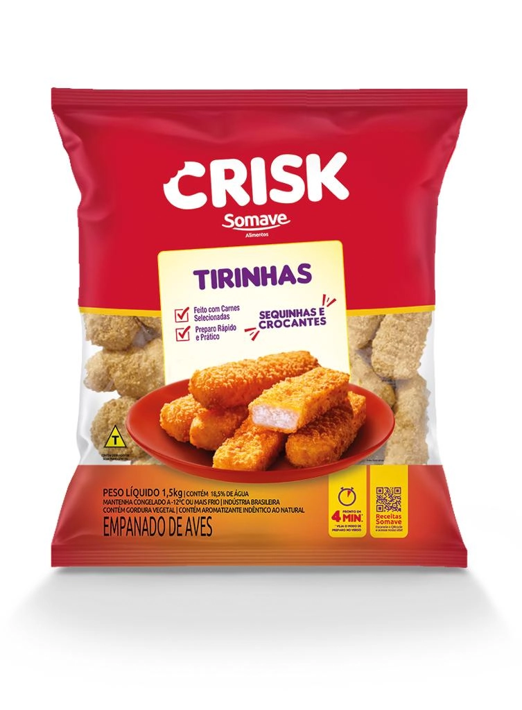 Tirinhas Frango Empanado Crisck 1,5kg