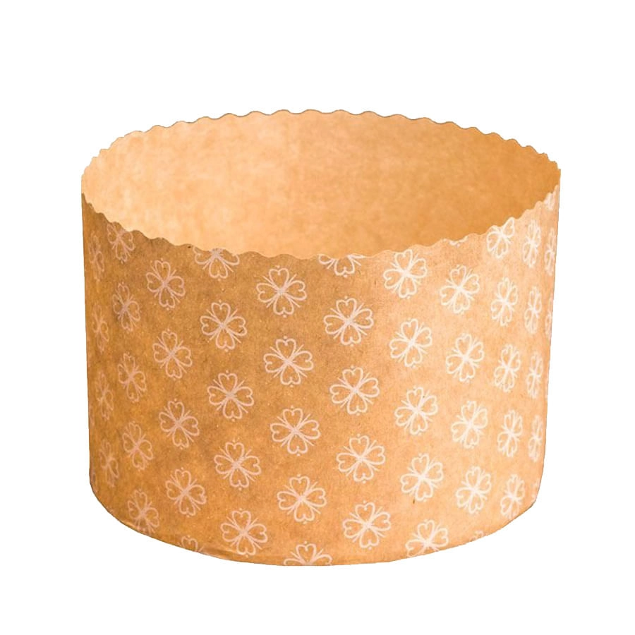 Form Panetone Dec Kraft 500g C.12 Ecopack
