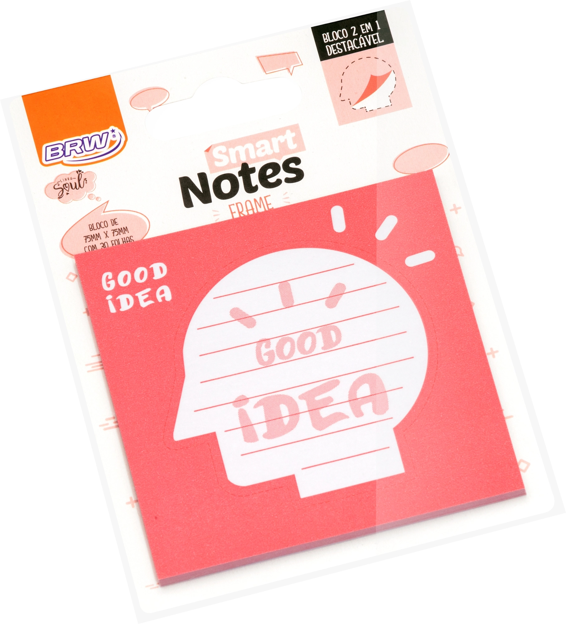 Postit Brw Notes Smart Frame 75x75mm 0fls 2em