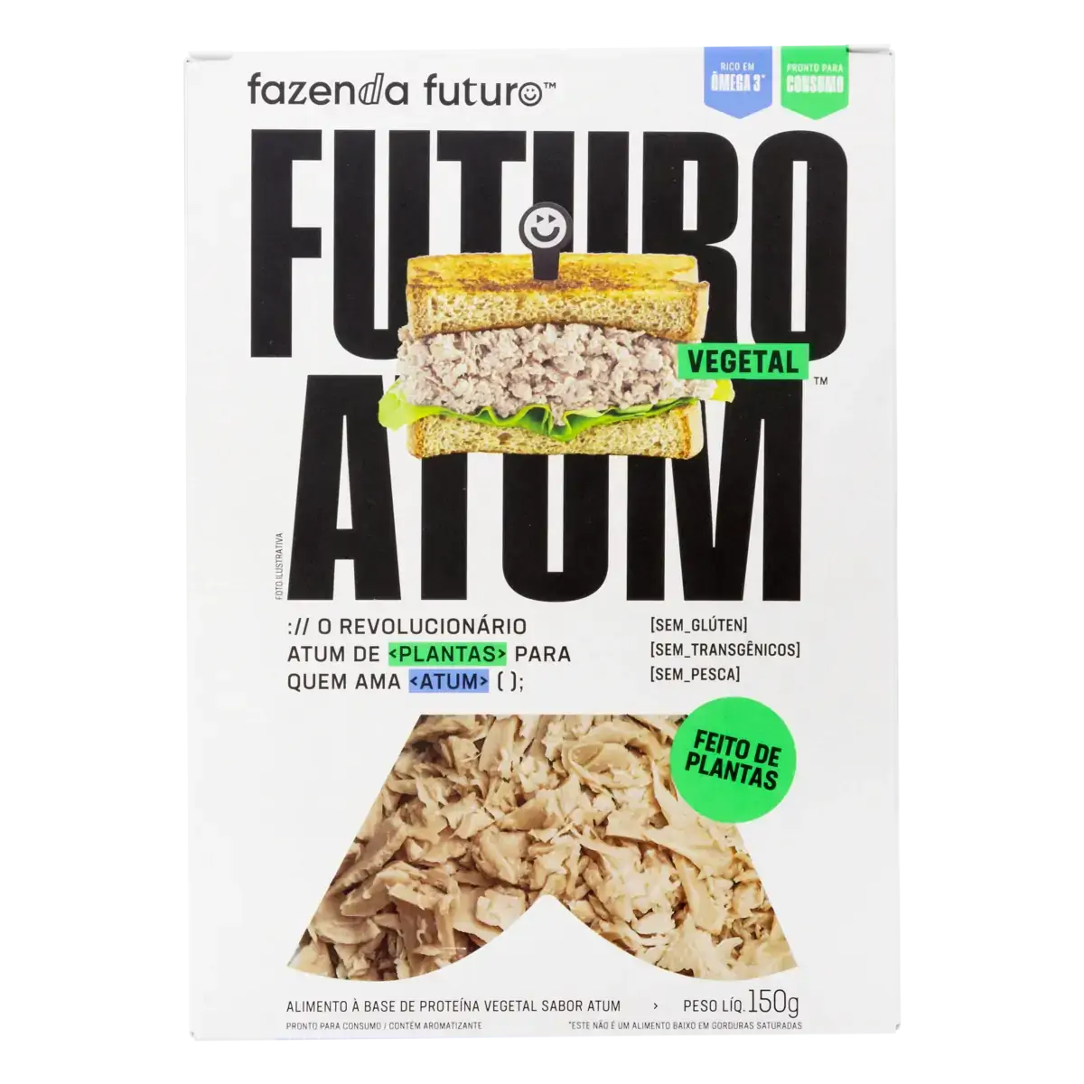 Peixe Vegetal Atum Fazenda Futuro Atum Caixa 150g