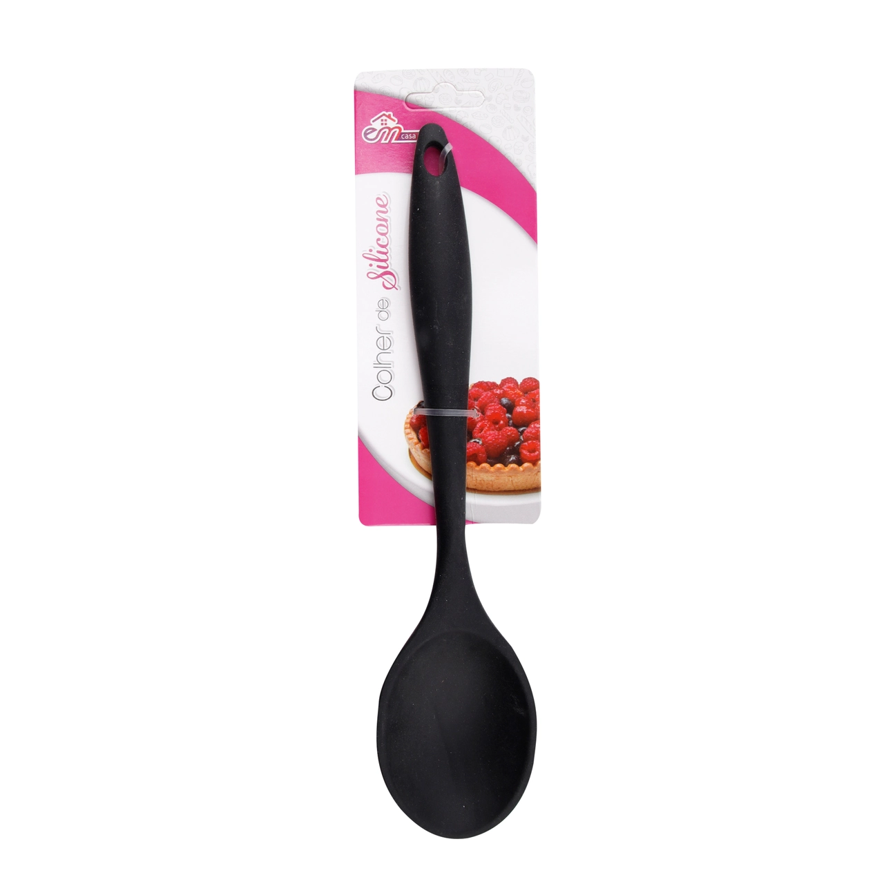 Colher Silicone 27.5cm Preto 13910 Inga