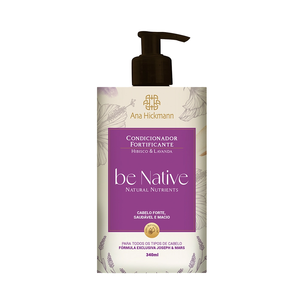 Condicionador Ana Hickmann Be Native Hibisco E Lavanda 340ml