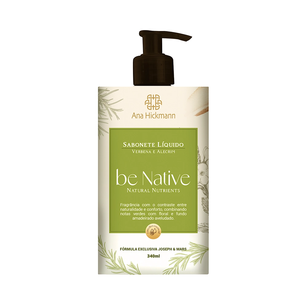 Sabonete Liquido Ana Hickmann Be Native Alecrim E Verbena 340ml