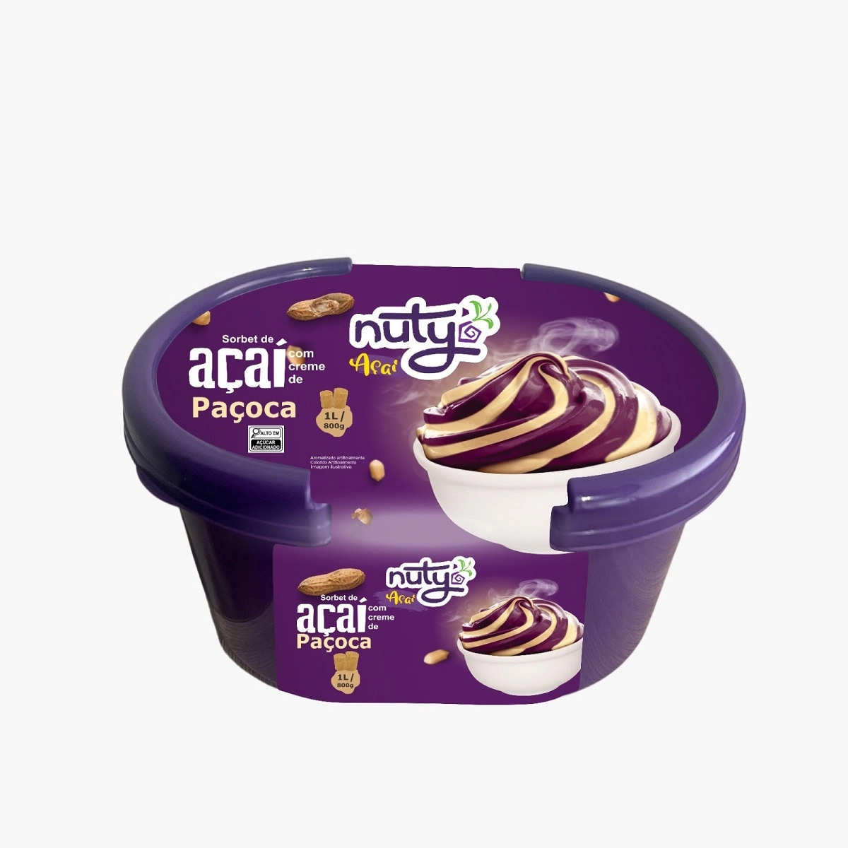 Açaí Nuty Com Paçoca 1l