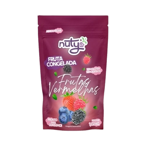 Fruta Cong Nuty 1,02kg Frutas Vermelhas