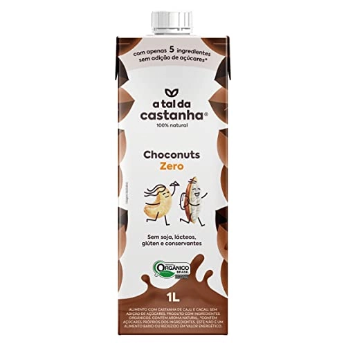 Bebida à Base De Castanha De Caju E Cacau Orgânica A Tal Da Castanha Zero Caixa 1l