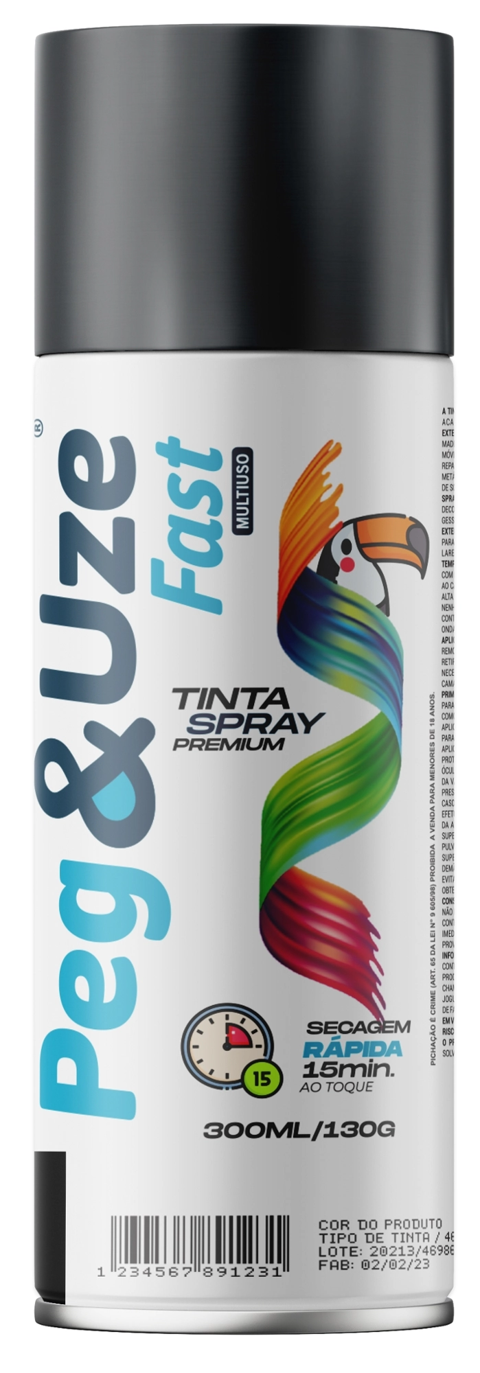 Tinta Spray Peg E Uze Metalica Aluminio Rodas 300ml 6355 Chesiquimica