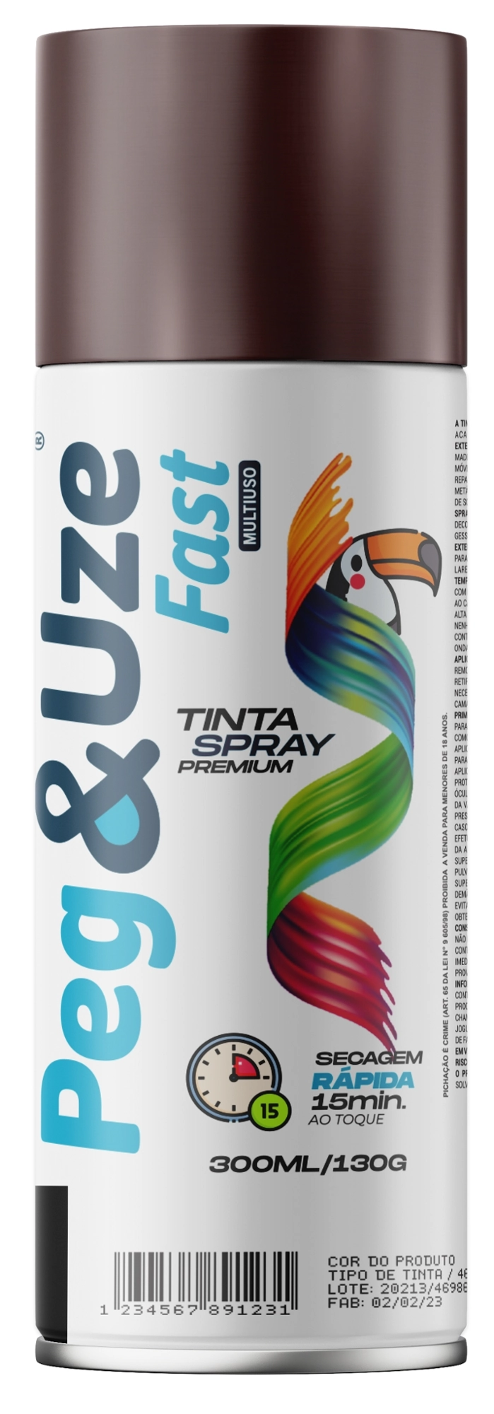 Tinta Spray Peg E Uze Metalica Cobre 300ml 6357 Chesiquimica