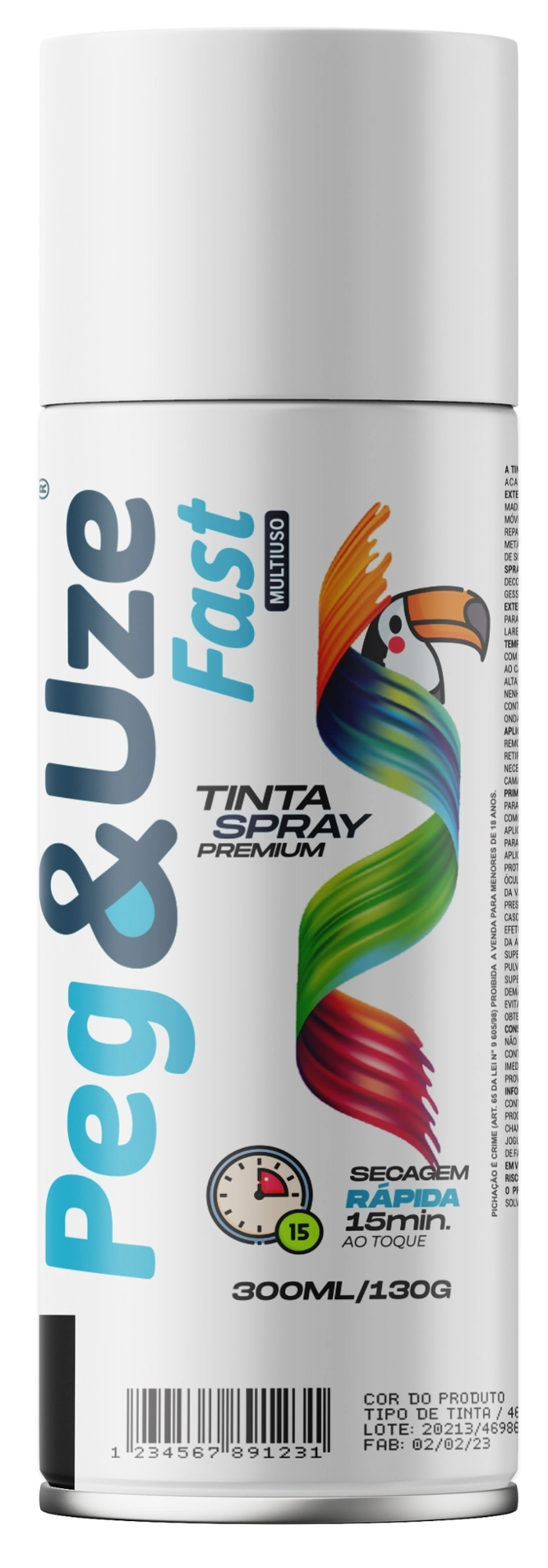 Tinta Spray Peg E Uze Branco Prime 300ml 6375 Chesiquimica