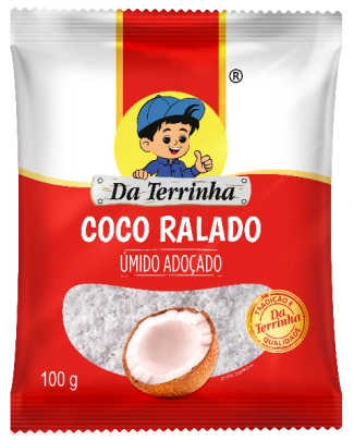 00934 Coco Ralado Umido Adocado Da Terrinha 100 G Und