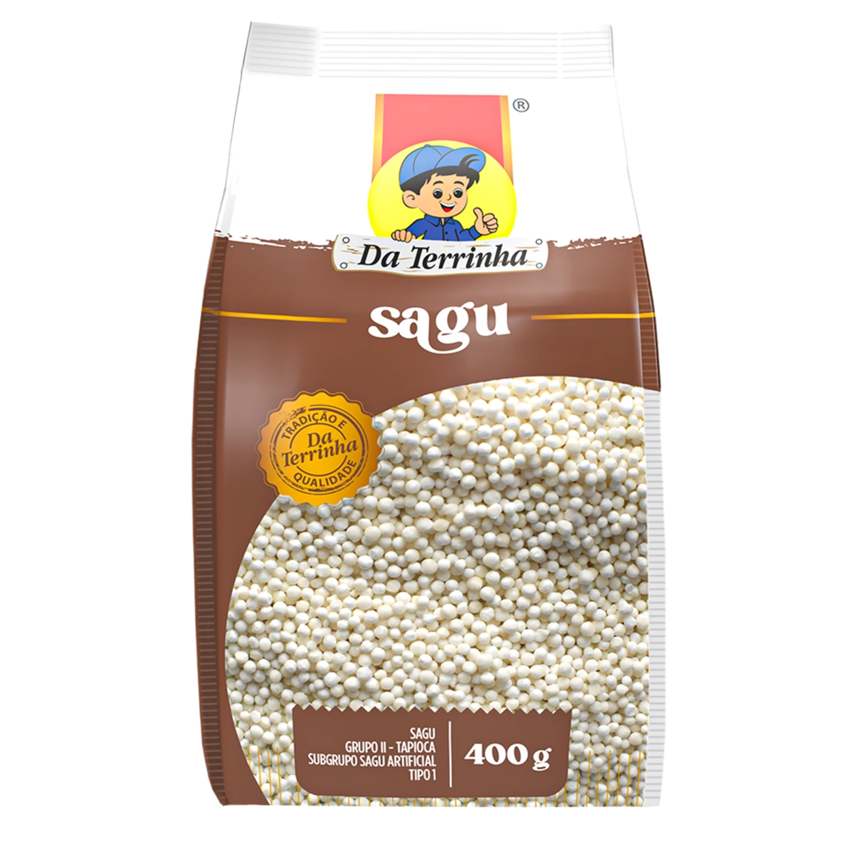 Sagu Tipo 1 Da Terrinha Pacote 400g