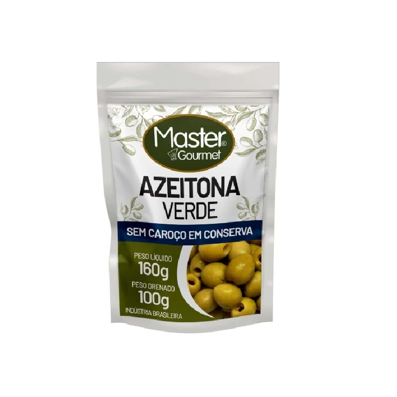 Azeitona Verde Master Gourmet S/ Caroco Sache 100g